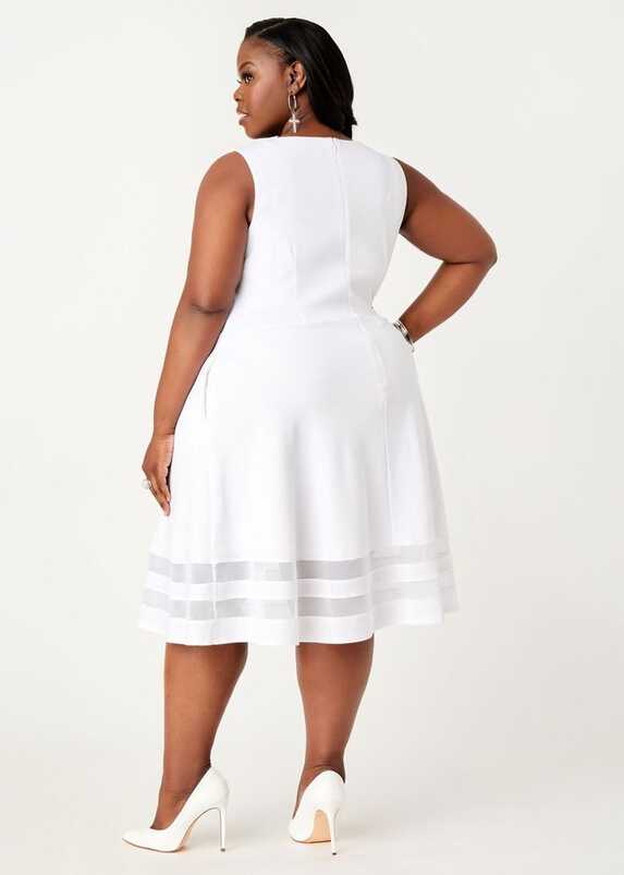 Plus Size LBD Plus Size Little White Dress Plus Size Party Dresses ...