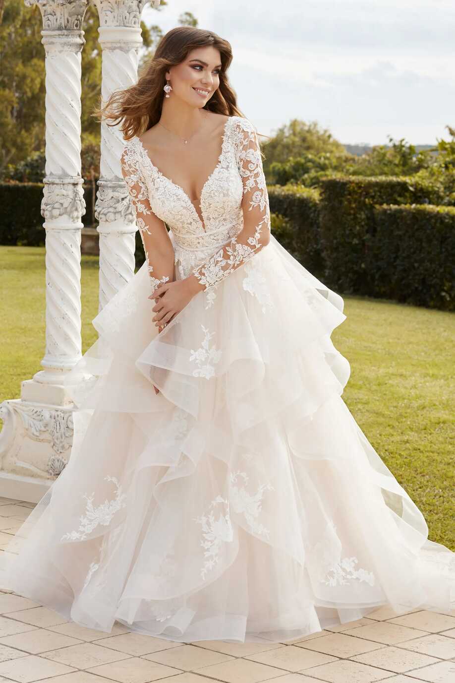 Plus Size Long Sleeve Ballgown Wedding Dress | Sophia Tolli Sienna ...