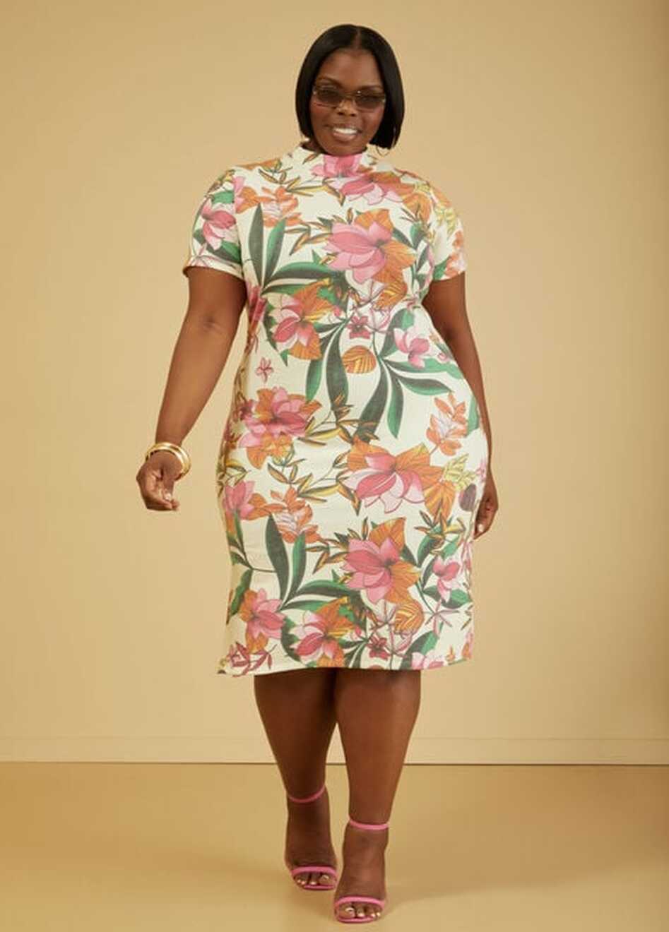 Plus Size Midi Dress Plus Size Floral Dress Plus Size Summer Dresses