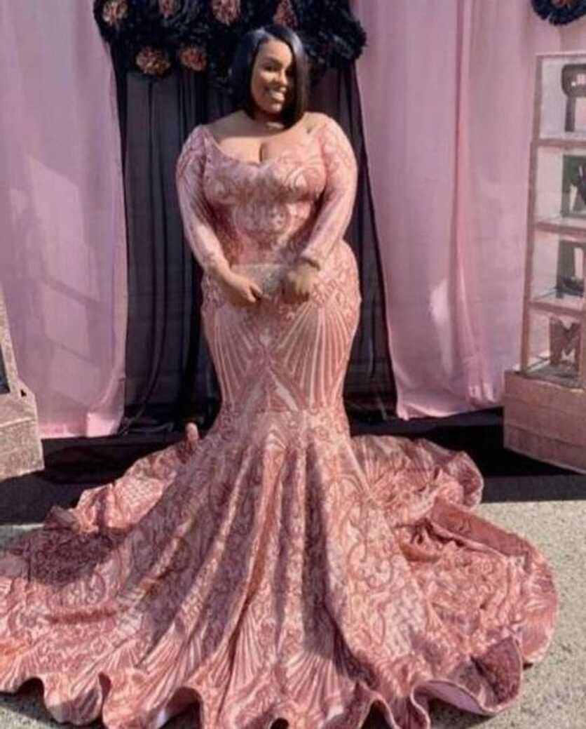 Plus Size Prom Dress 2023 Black Girls Slay Off the Shoulder Long ...