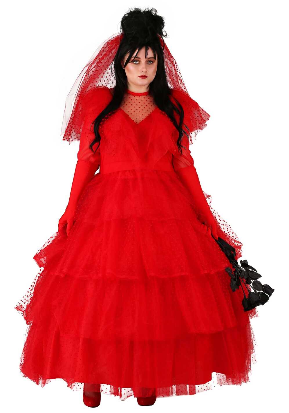 Plus Size Red Wedding Dress for Women