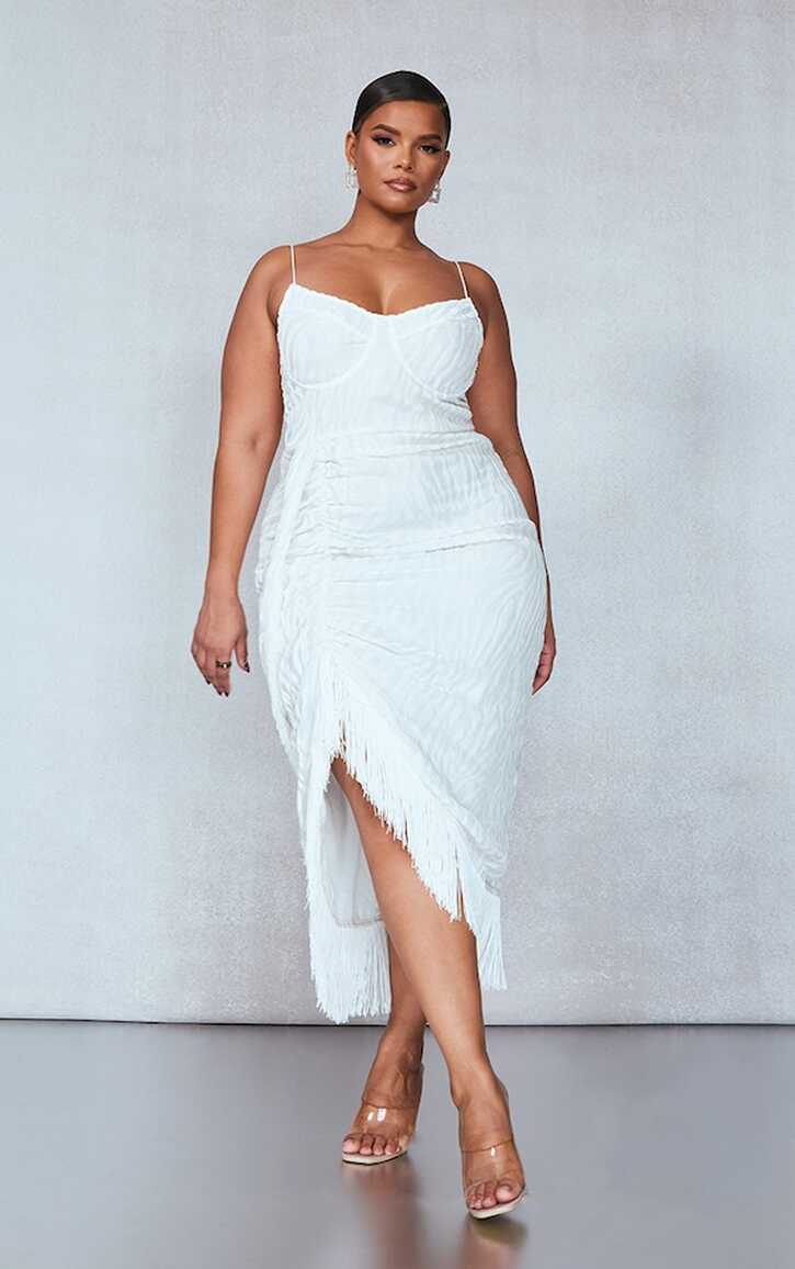 Plus Size White Dresses | PrettyLittleThing