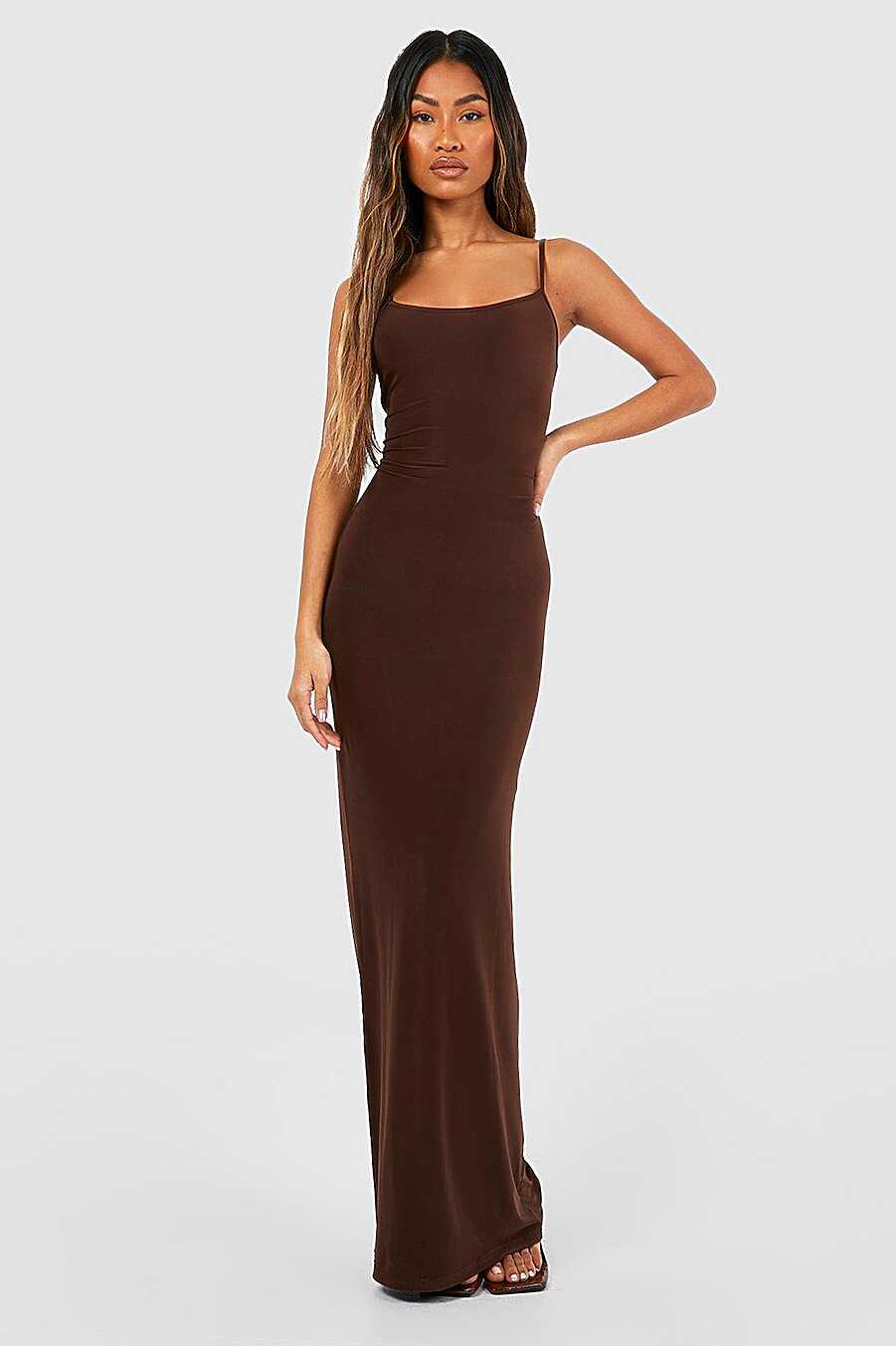 Premium Heavy Weight Slinky Maxi Dress | boohoo DK