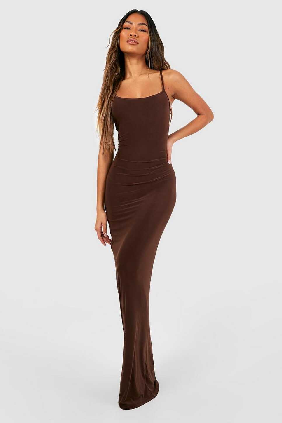 Premium Heavy Weight Slinky Maxi Dress