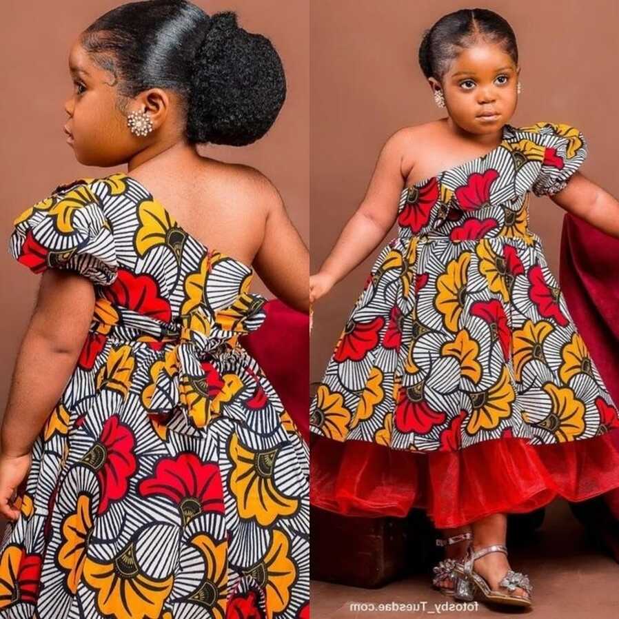 Pretty Ankara Dress, African Baby Girl Dress, by ...