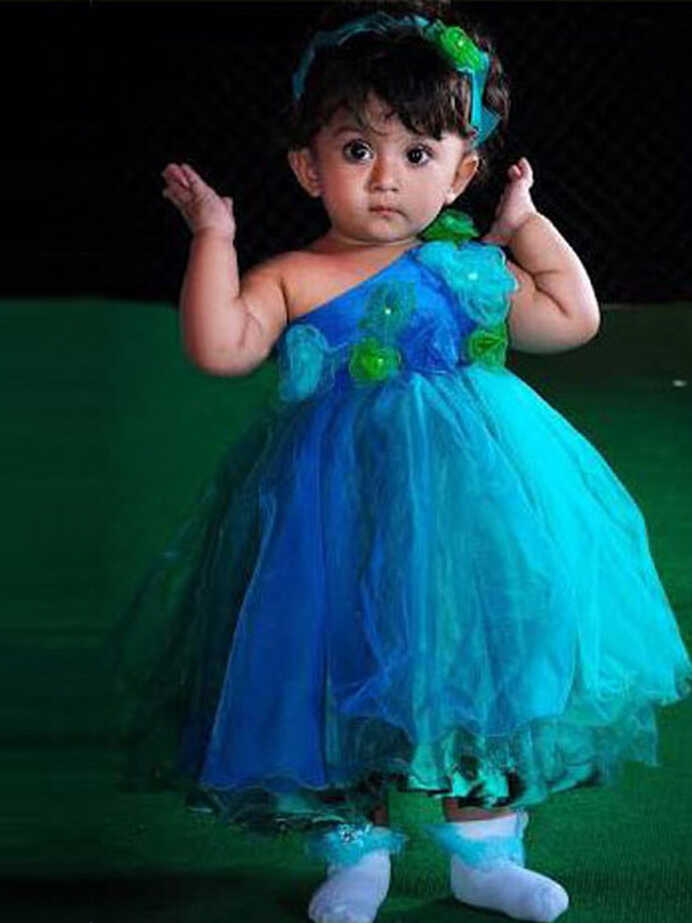 Pretty Baby Blue Frock For Your Cute Princess BP1924