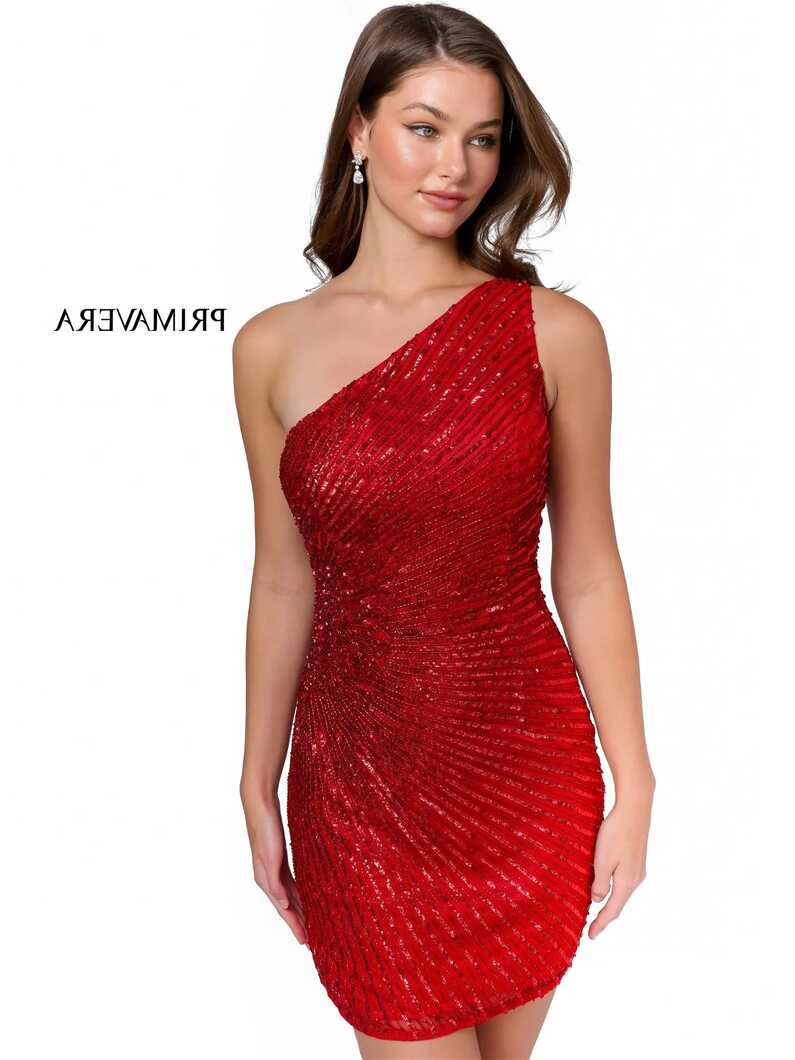 Primavera Couture 3830 Size 8 Red Short 2023 Homecoming Dress ...