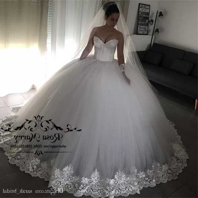 Princess Ball Gown Lace Wedding Dresses 2020 Corset Sweetheart ...