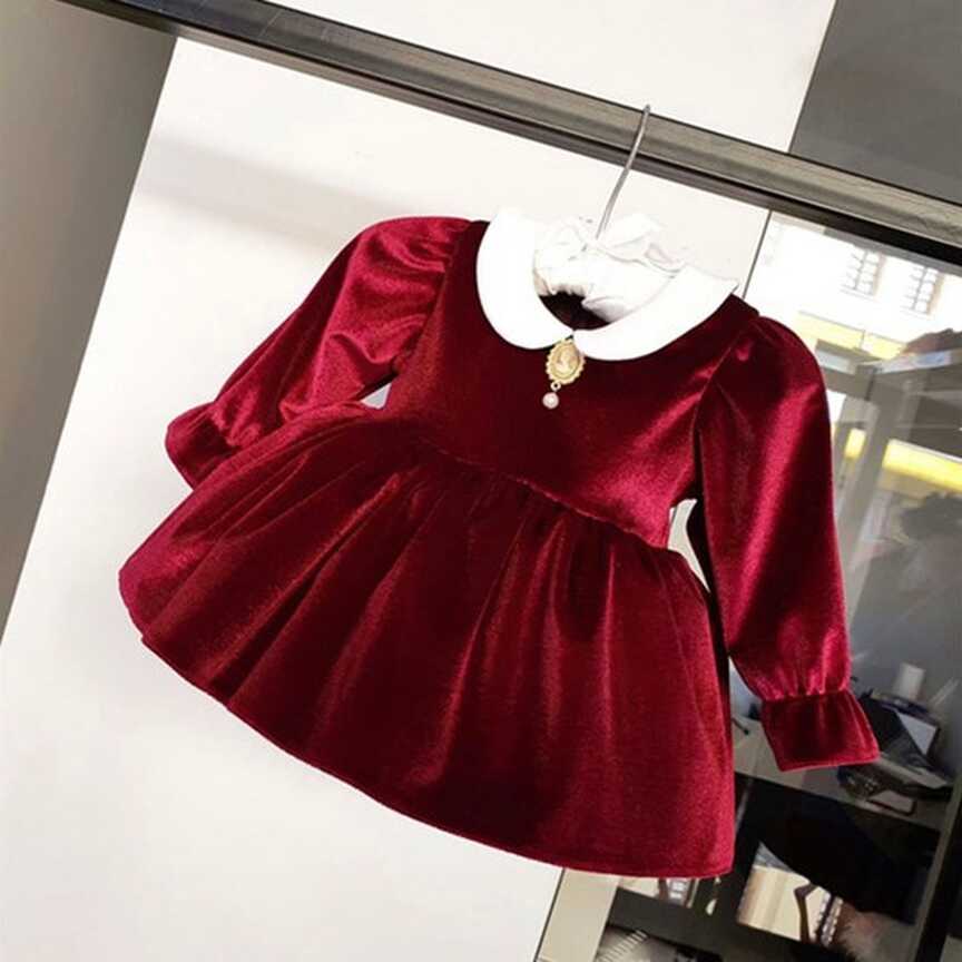 Princess Dress, Velvet Dress, Baby Girl Dress Special Occasion ...