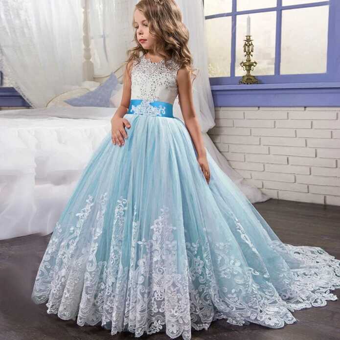 Princess Dress Girl 10 Years White | Dress Party Girl 12 14 Years ...