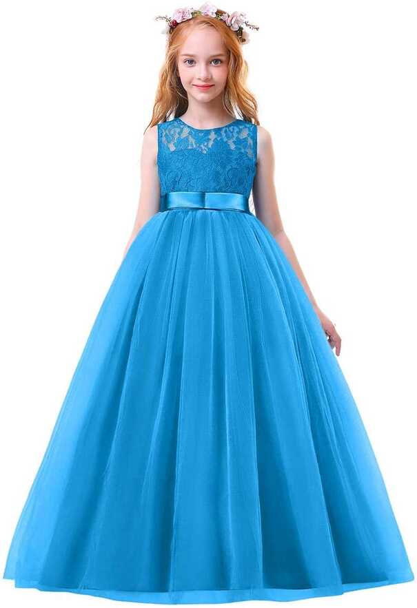 Princess Flower Girl Lace Puffy Tulle Dress for Turkey | Ubuy