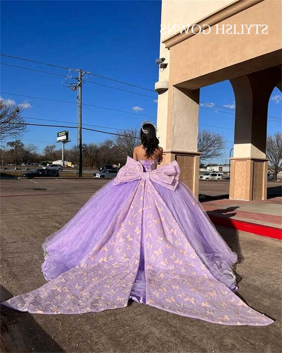 Princess Purple Off The Shoulder Ball Gown Quinceanera Dress ...