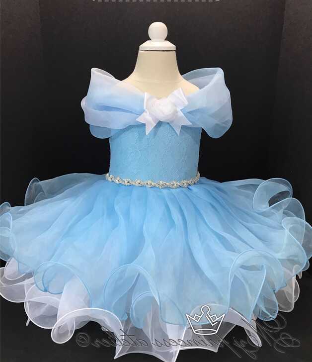 Princess birthday dress / frozen princess dress/ baby girl blue ...