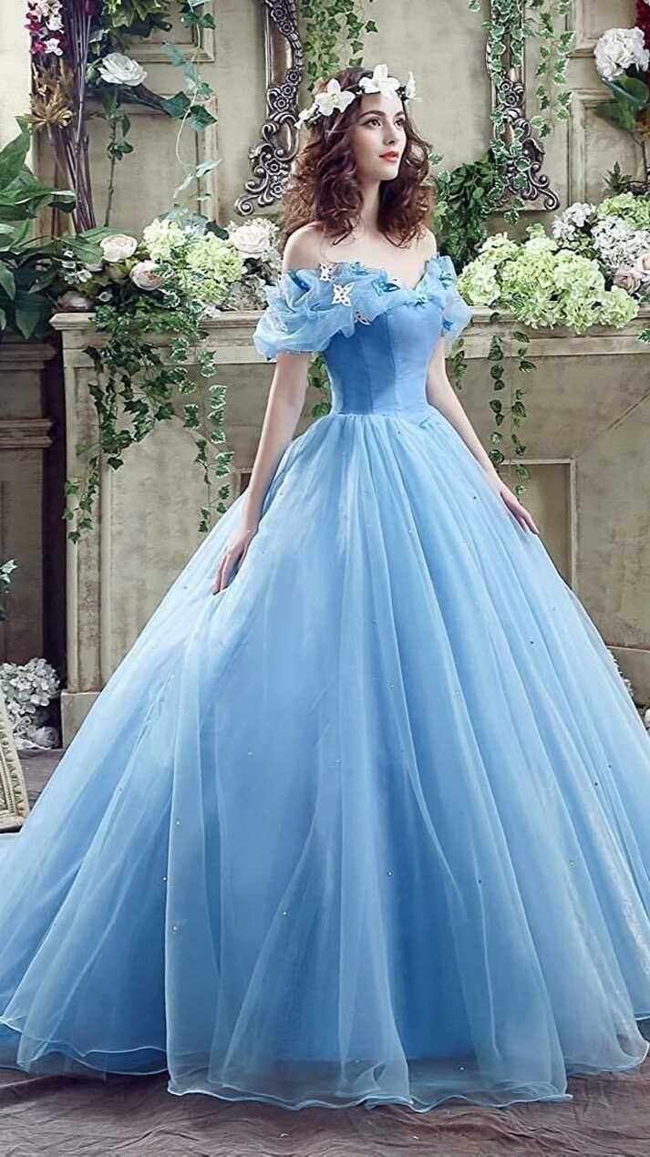 Princess blue ball gown