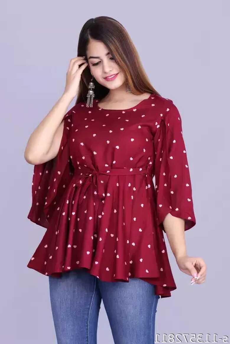 Printed Western Wear Top For Women &amp; Girls - Sellvell Marketplace