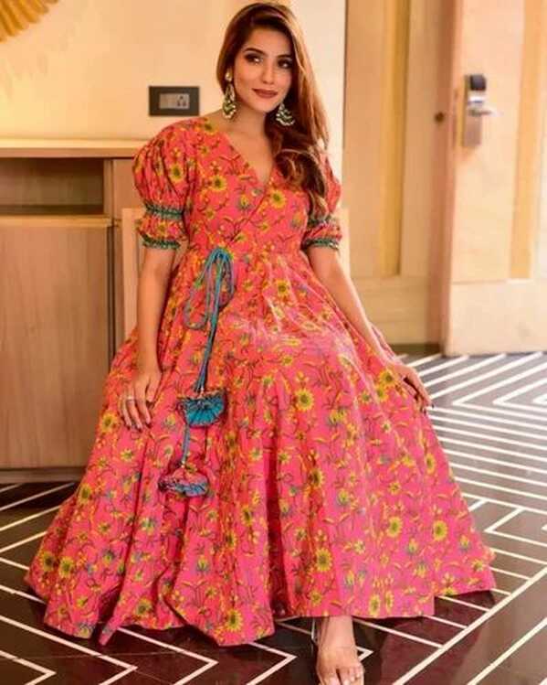 Printted Cotton Western Frock at Rs 1000/piece in Hyderabad | ID ...