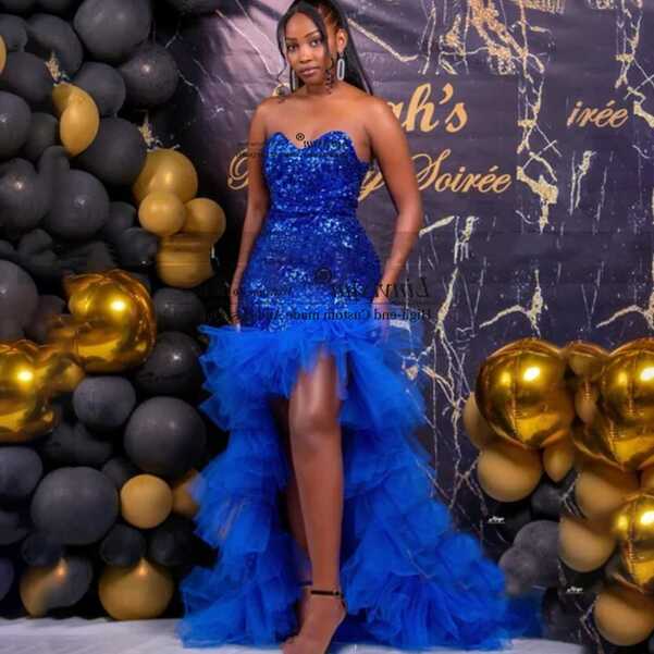 Prom Blue Dress Womens Fashion | Royal Blue Tulle Prom Dresses ...