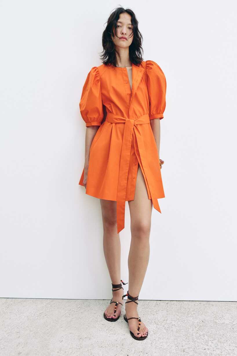 Puff Sleeve Dress | Online Sale | ZARA Turkey