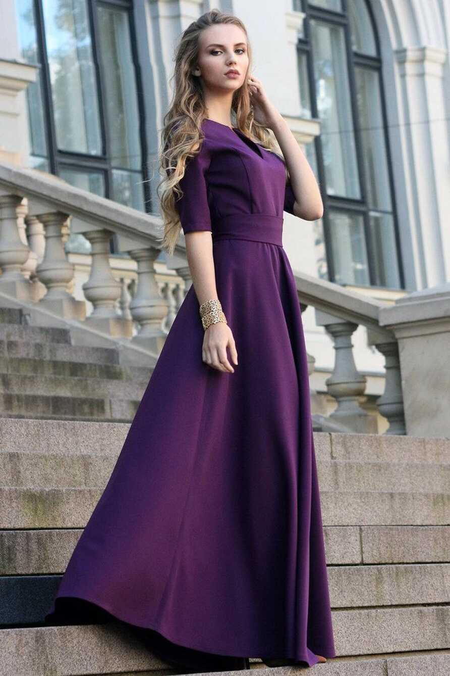 Purple Dress Purple Clothing Romantic Dress Floor Length - Etsy