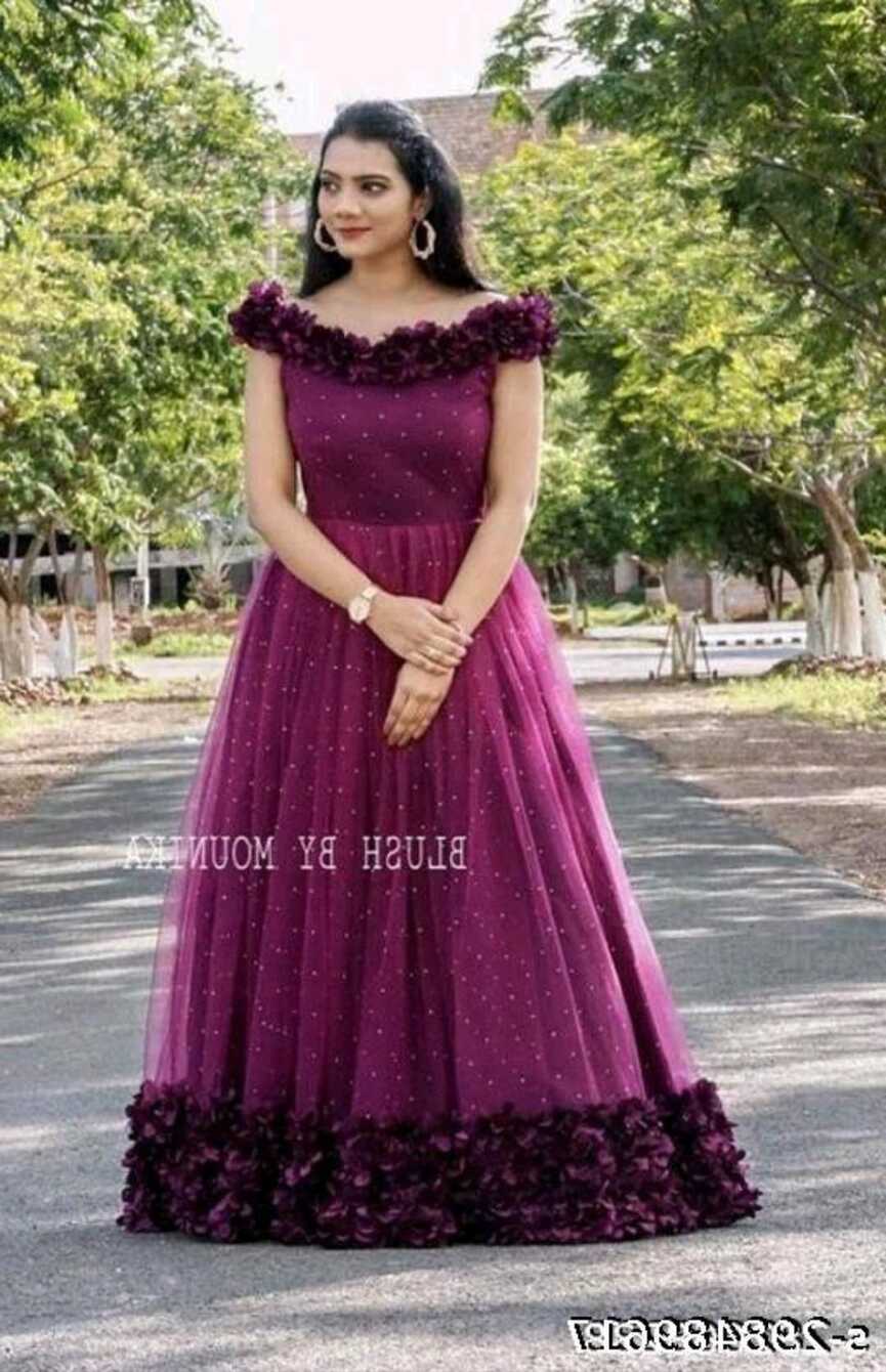 Purple Net Gown