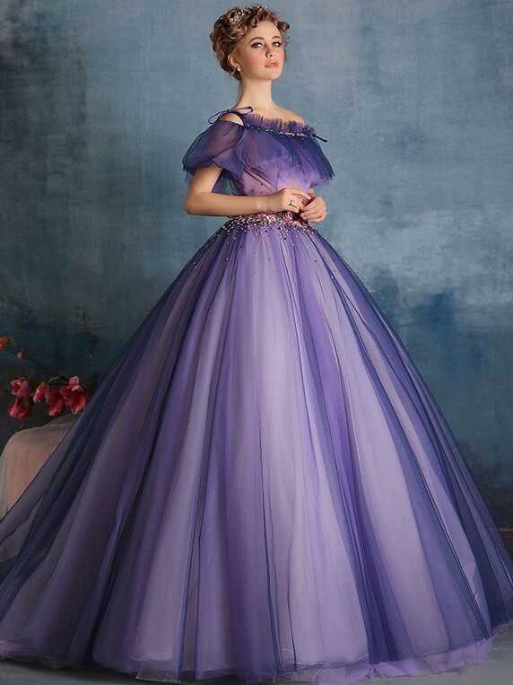 Purple Princess Ball Gown Quinceanera Formal Evening Dress | X1602 ...