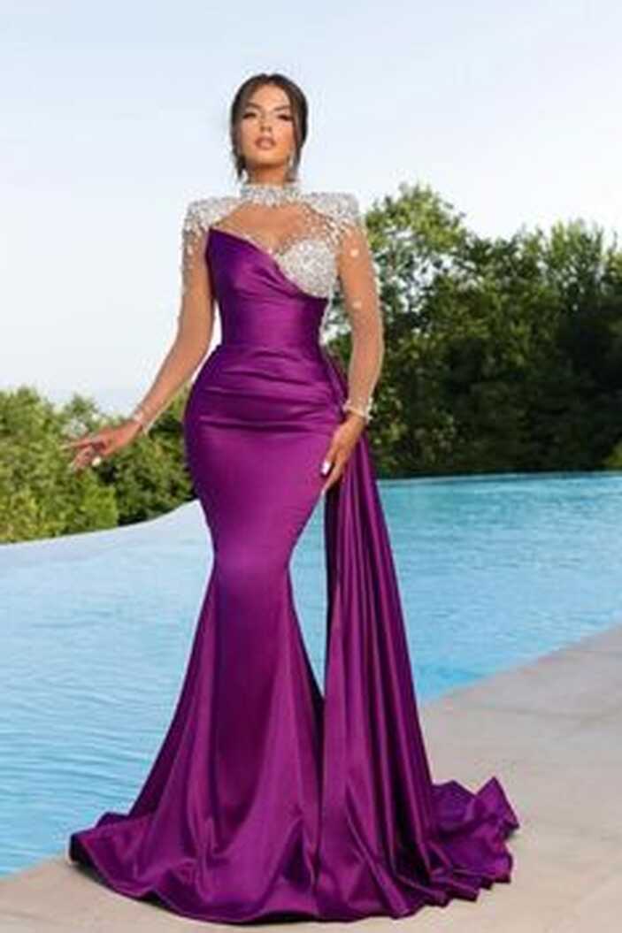 Purple Prom Dress With Sleeves - Shop on Pinterest