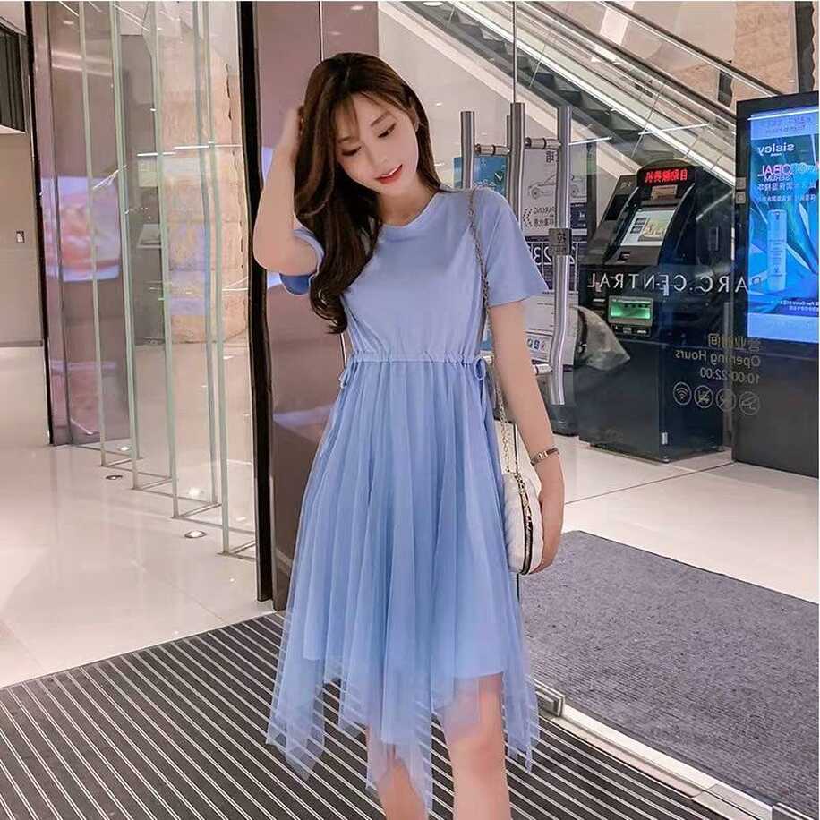 READY STOCK】Korea Style Fashion Plus Size Summer Women U-Neck ...