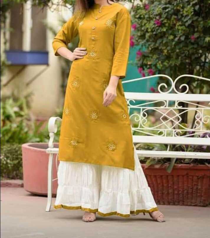 REYON Casual Wear PLAZO KURTI, Size: XXL at Rs 699/piece in Surat ...