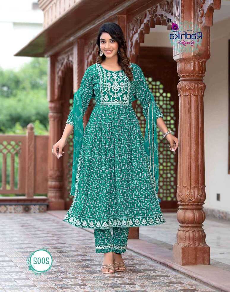 Radhika Lifestyle Parampra Vol 2 Stylish Nayra Cut Dress Catalog ...