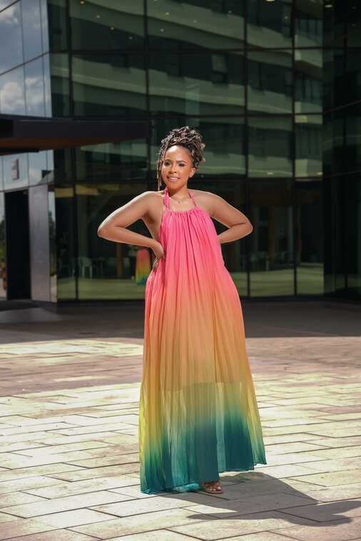 Rainbow long summer dress – HouseOfZee