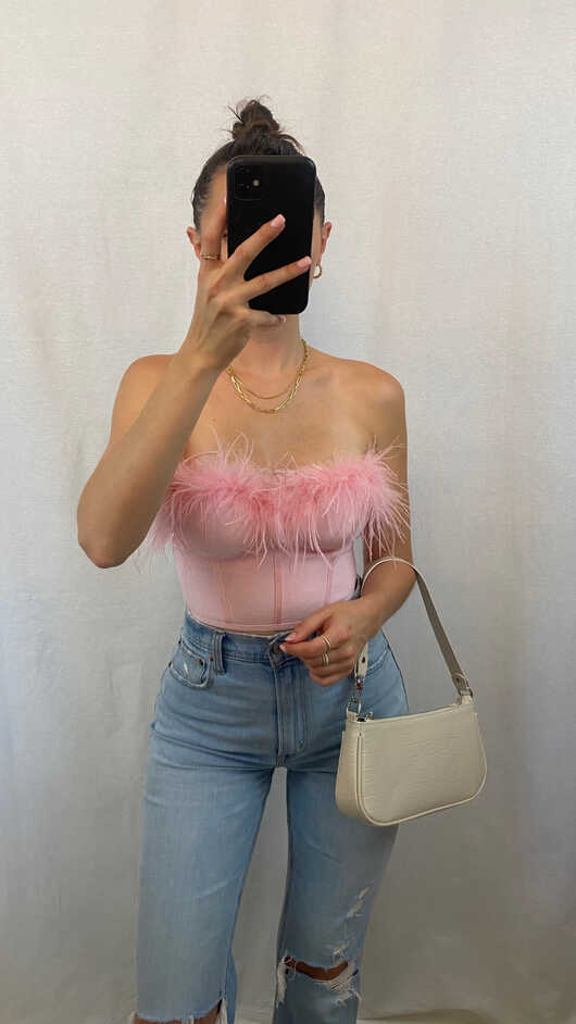 Ramona Bustier Top in Blush curated on LTK