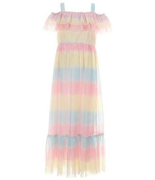 Rare Editions Big Girls 7-16 Sleeveless Rainbow-Ombre Off-The ...