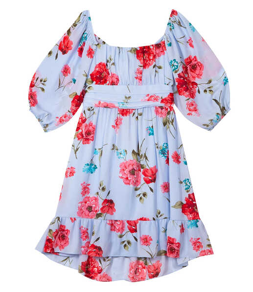 Rare Editions Girls 7-16 Floral Bubble Sleeve Dress – S&amp;D Kids