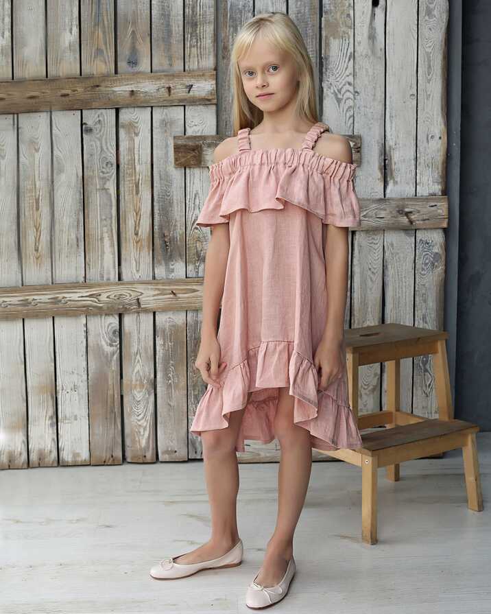 Ready to Ship 8T, Girls Holiday Dress, Summer Girls Dresses, Linen ...