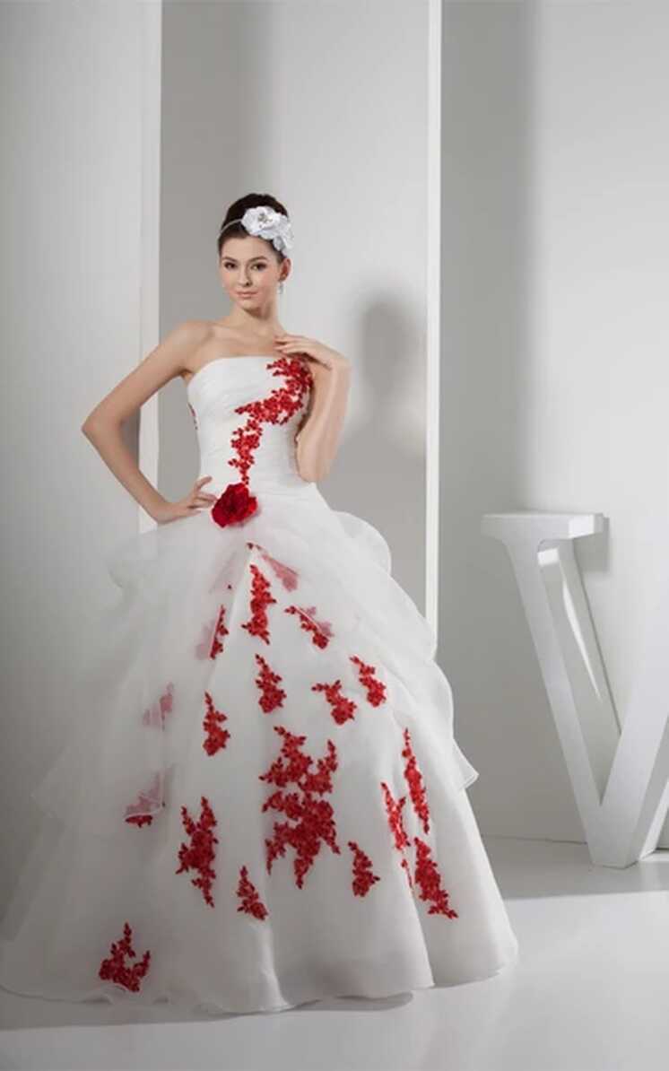 Red And White Wedding Gowns - June Bridals