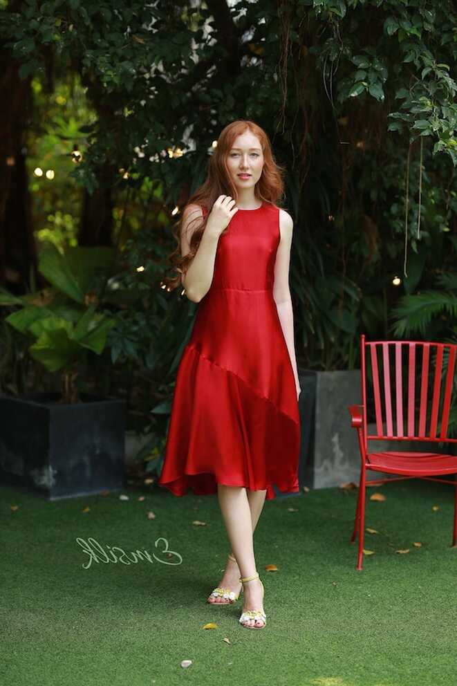 Red Carpet Silk Dress/luxury 100% Pure Mulberry Silk/mermaid Hem ...