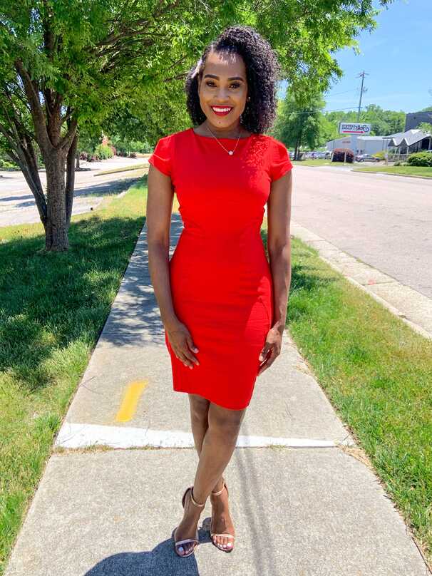 Red Dress for Work