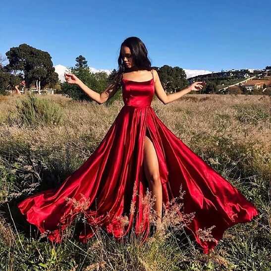 Red Evening Dress Ball Gown | Red Wedding Ball Dresses | Red Dress ...