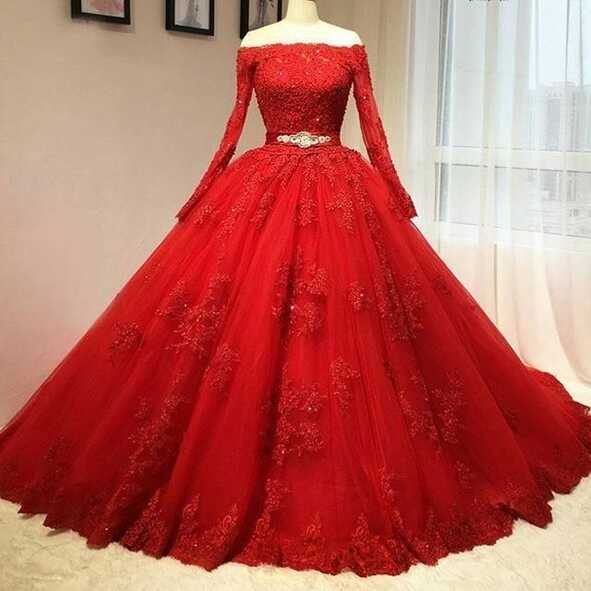 Red Party Wear, Wedding Wear Party Gown at Rs 1995 in New Delhi ...