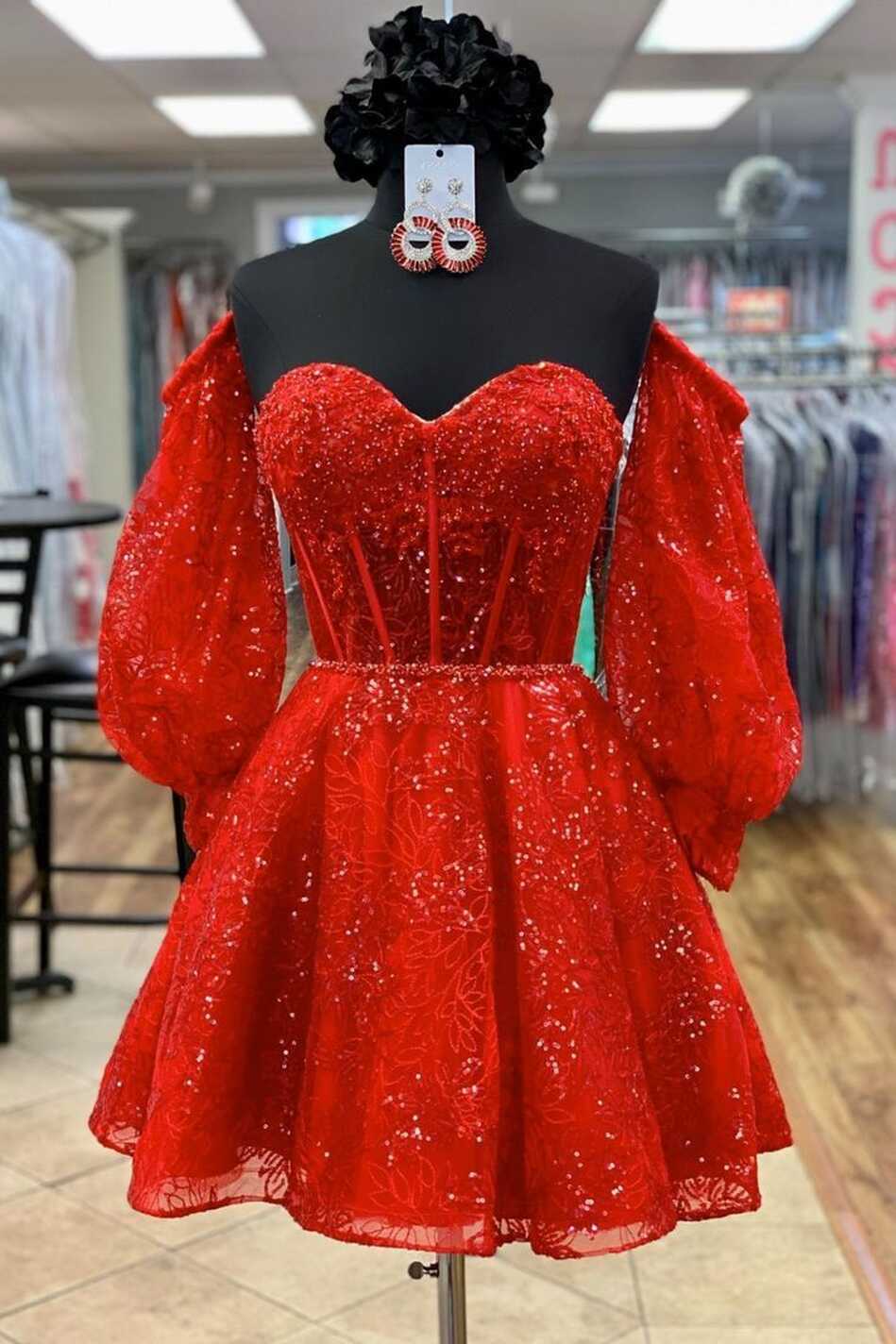 Red Princess A-line Dress