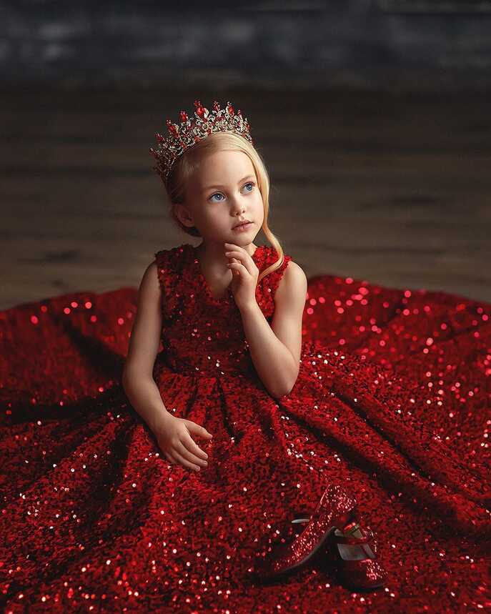 Red Princess Dress for Girls - Etsy