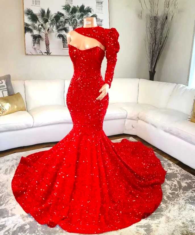 Red Prom Dresses, Sparkly Prom Dress, Vestidos De Graduacion, One ...