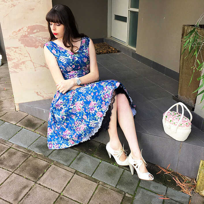 Review} Singing the Blues: Petal Vintage Floral Swing Dress - The ...