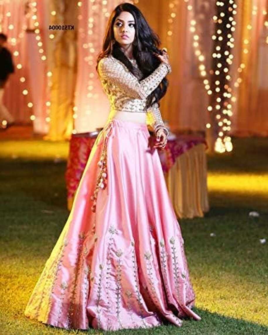 Rinaaz fashion New Pink Lengha Choli Indian Party Wear Lehenga ...