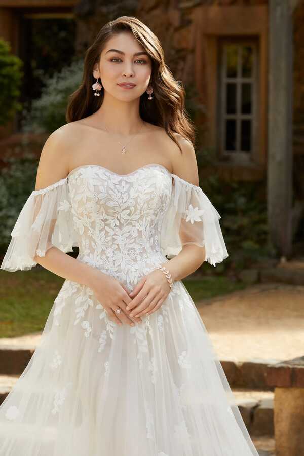 Romantic Tulle Off the Shoulder Wedding Dress | Sophia Tolli ...