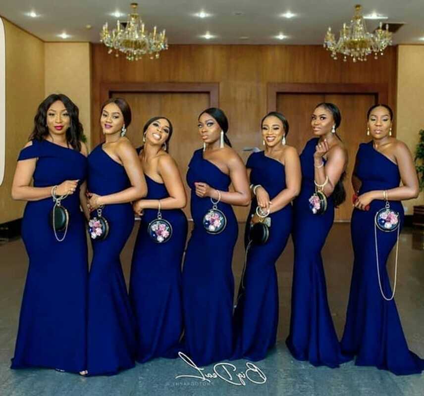 Royal Blue Bridesmaid Dress/custom Bridesmaid Dresses/bridal Train ...