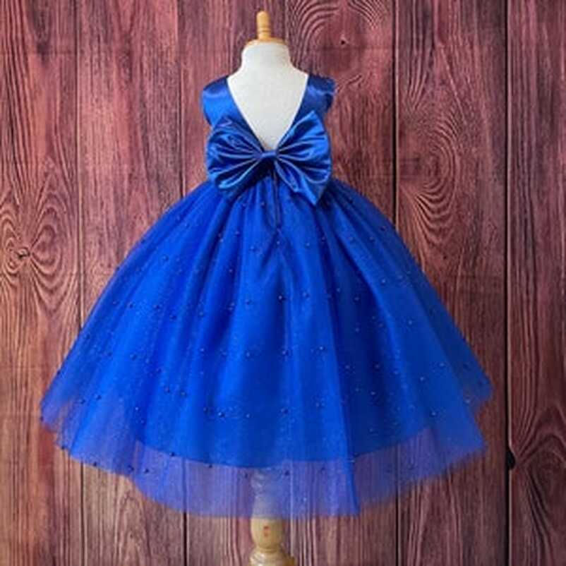 Royal Blue Dress Flower Girl - Etsy Ireland