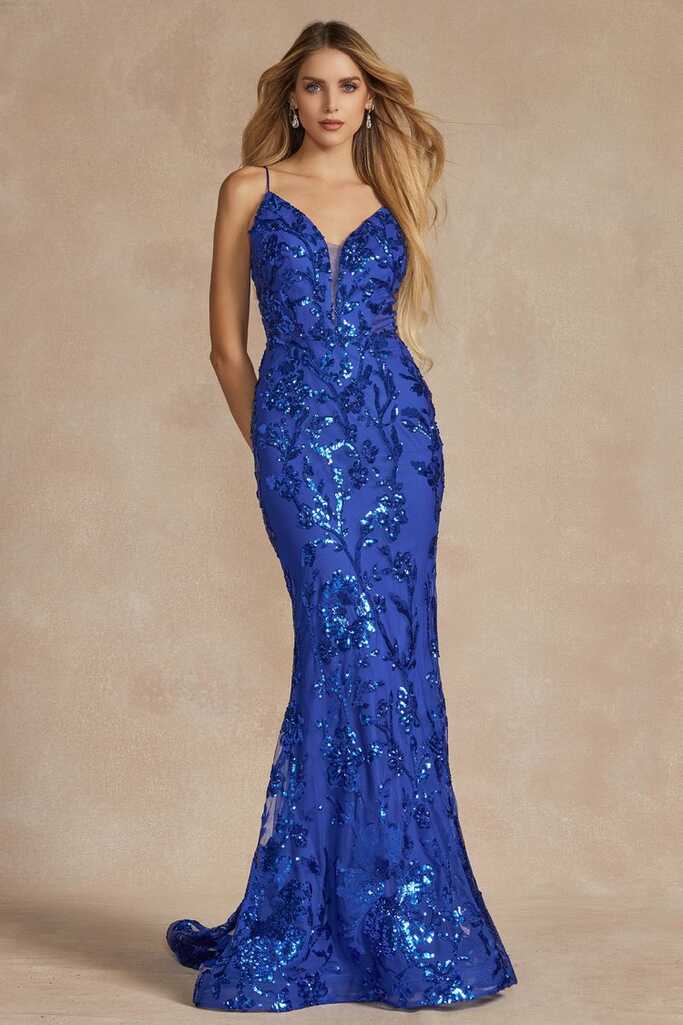 Royal Blue Fitted Prom Dress — Danielly&#39;s Boutique