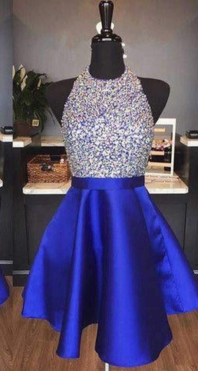 Royal Blue Homecoming Dress, Short Prom Dress, Evening Dress ...