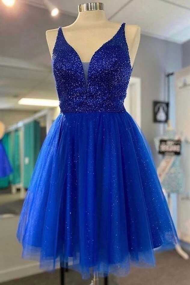 Royal Blue Homecoming Dress